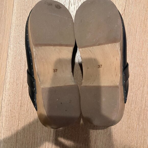 Isabel Marant Thalie Clogs In Black Leather - Picture 4 of 7